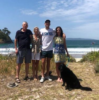 Helen Norrie with her spouse David Norrie and kids Cameron and Bronwen Norrie